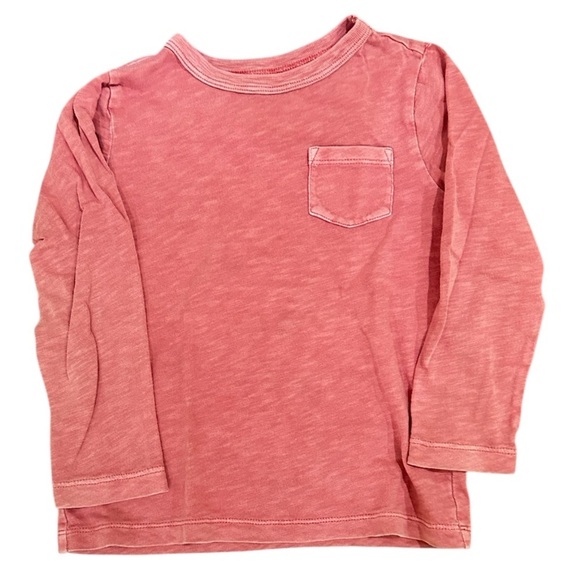 Crewcuts pair of long sleeve tees Henley blue & dusty red size xxs (2-3)boys - Picture 3 of 6